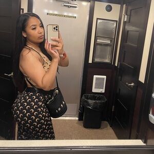 Marni Black and Cream Patterned Leggings and Cream top